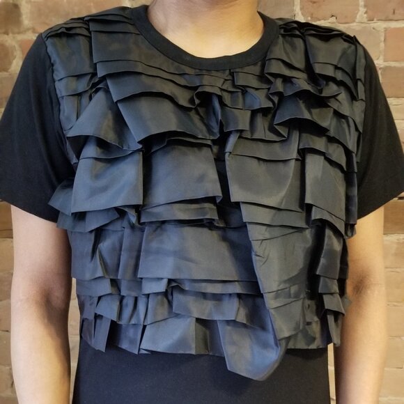 *NWT* CDG tee ruffles - S - Picture 3 of 5